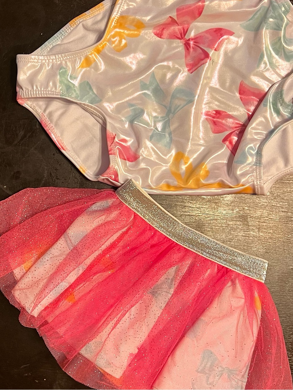 Magic Pastel Logo Girls Swim Top in Pink